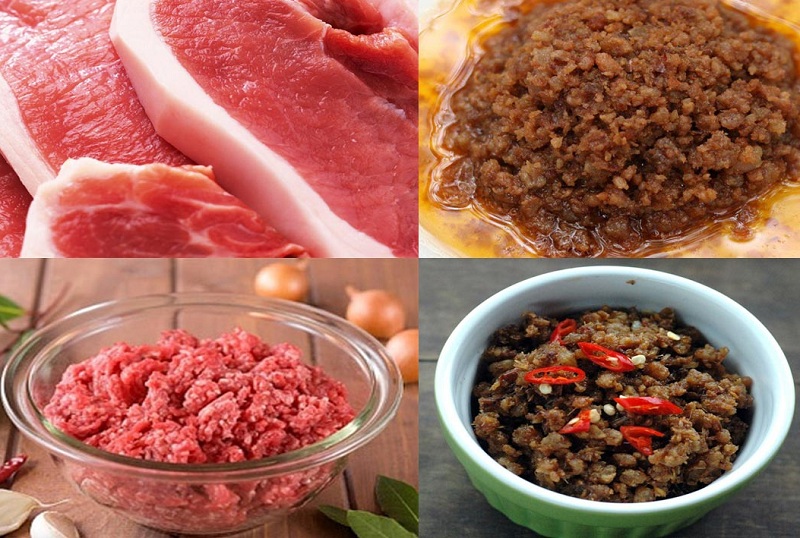 Cách làm mắm tép chưng thịt