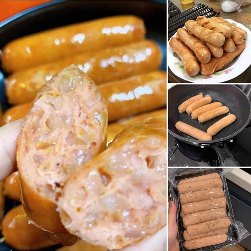 Cách làm xúc xích cốm ngon