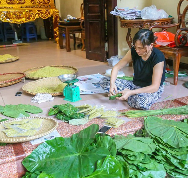 Cốm tươi Mễ Trì